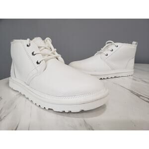 NEW WITHOUT BOX‎ UGG Men’s Neumel Boot Solid White Chukka Size 10 WARM Bright